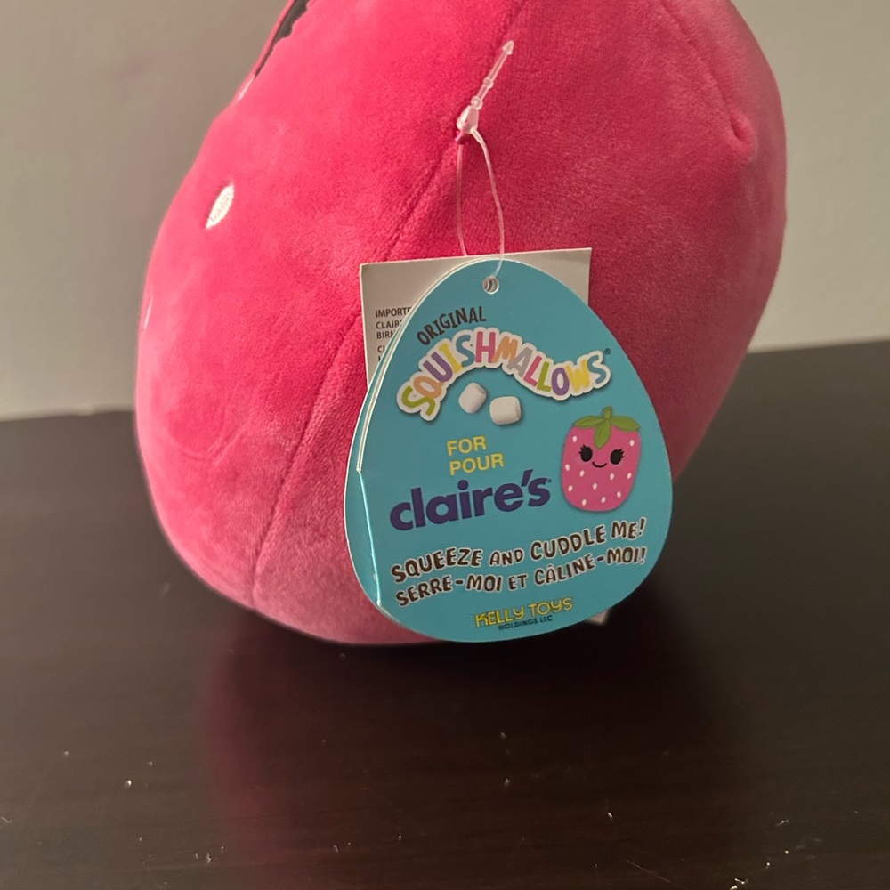 Authentic Kellytoy Squishmallows Sissy Strawberry Claire’s Exclusive 9 Plush NWT - Picture 4 of 9